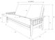 Kodiak Furniture Tucson Rustic Walnut Queen Futon Frame with Storage-1