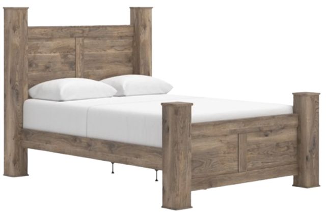 Signature Design by Ashley® Rusticott 4-Piece Brown Queen Poster Bedroom Set-1