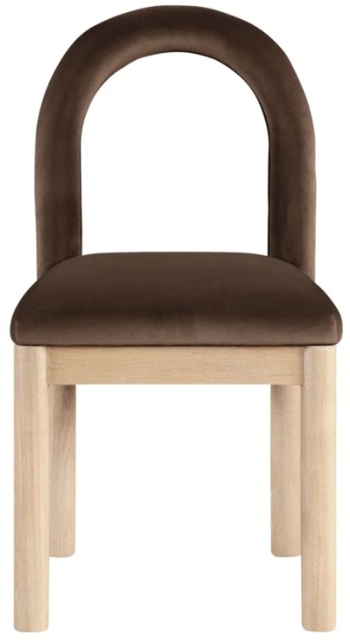 Meridian Furniture Conrad Brown/Natural Upholstered Dining Chair-1
