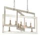 Currey & Company Middleton Contemporary Silver Leaf Rectangular Chandelier-1