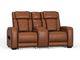 Alan Saddle Power Leather Loveseat-0