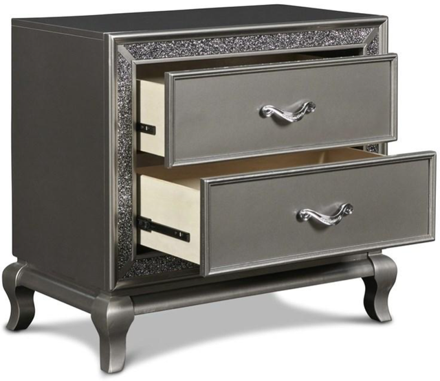 New Classic® Home Furnishings Park Imperial Pewter Nightstand-2