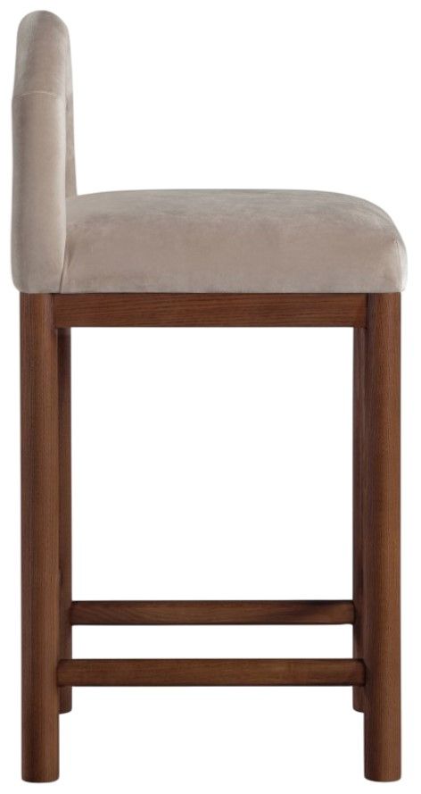 Meridian Furniture Conrad Brown/Taupe Upholstered Counter Stool-3