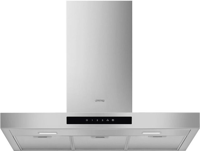 Smeg 30" Stainless Steel Island Range Hood-0