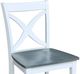John Thomas Furniture® Cosmopolitan Salerno Heather Gray/White Counter Stool-1