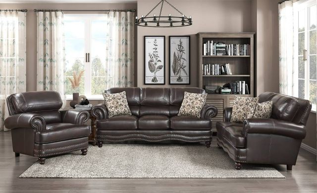 Homelegance® Milford Brown Chair-1
