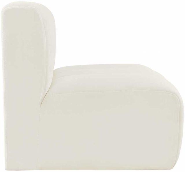 Meridian Furniture Arc Cream Velvet Upholstered Modular Straight Chair-2