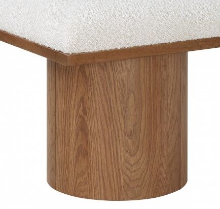 Meridian Furniture Pavilion 12-Piece Cream/Walnut 108" Modular Bench Set-3
