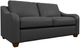 La-Z-Boy® Charlie Navy Leather Apartment-Size Sofa-0