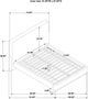 Coaster® Baldacci Curry/Walnut Queen Upholstered Platform Panel Bed-2