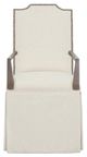 Fairfield® Customizable Entree Dining Empire Short Back Skirted Arm Chair-1