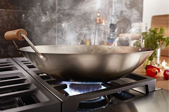 KitchenAid® 36" Yellow Pepper Pro Style Dual Fuel Range-5
