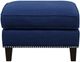 Elements International Erica Blue Chair and Ottoman Set-5