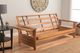 Kodiak Furniture Phoenix Linen Stone/Butternut Full Futon with Mattress-2