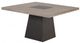 Furniture of America® Broager 5-Piece Rustic Oak Square Dining Table Set with Dark Walnut Base and White Caster Chairs-1
