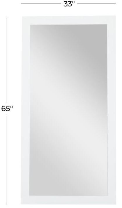 Deco Marche White Rectangular Wall Mirror-3