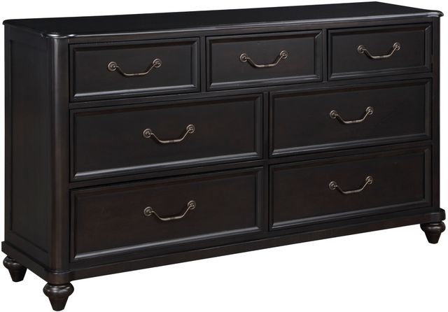 Mazin Furniture Herman Gray Brown Dresser-1