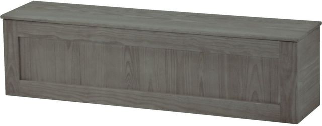 Crate Designs™ Furniture Graphite Wood Top Storage Bench-0