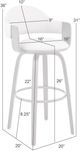 Armen Living Daxton Gray/Walnut Counter Stool-2