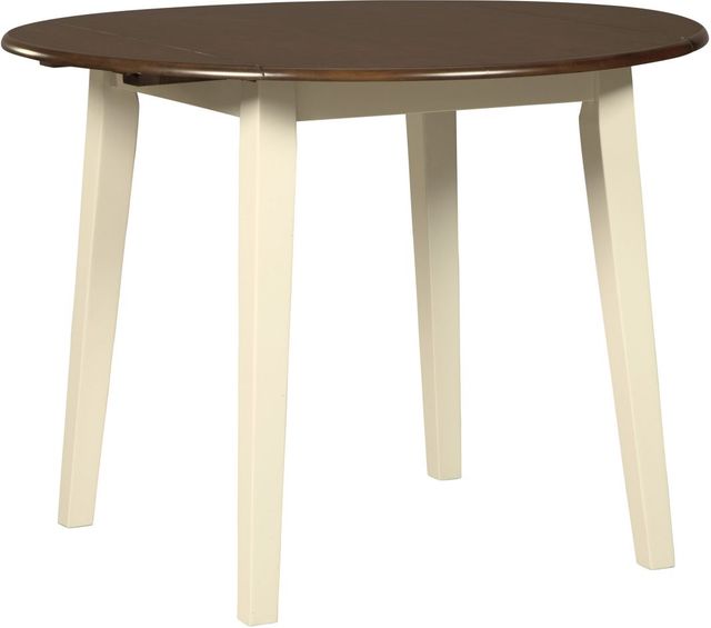 Signature Design by Ashley® Woodanville Brown Dining Table with Cream Legs-0