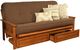 Kodiak Furniture Monterey Linen Cocoa/Barbados Full Storage Futon with Mattress-0