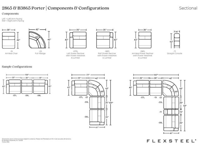 Flexsteel® Customizable Porter Power Reclining Sectional-3