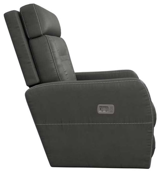 La-Z-Boy® Lennon Charcoal Leather Power Wall Recliner with Headrest and Lumbar-2