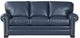 Craftmaster® Customizable CM Leather Pleated Rolled Arm Sofa-2
