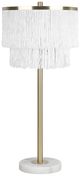 Classy Living 2-Piece Tassel Elegance II Soft Gold/White Table Lamp Set-0
