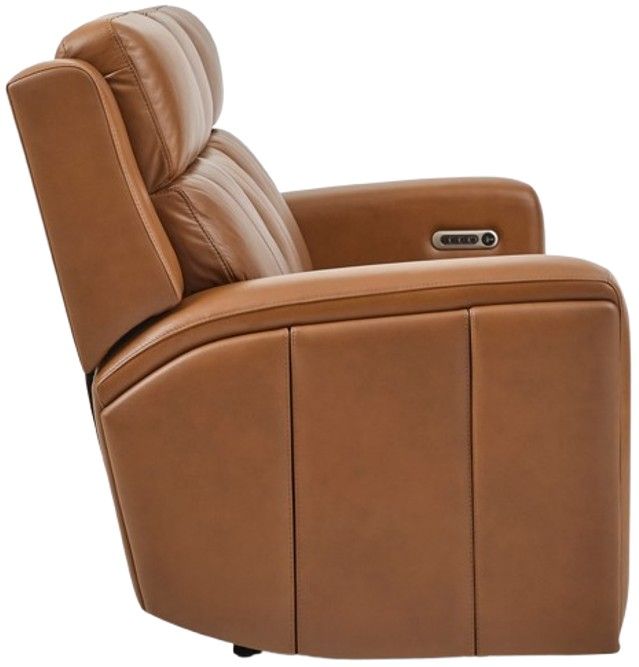 Flexsteel® Wyatt Brown Power Reclining Sofa with Power Headrests and Lumbar-2