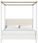 A.R.T. Furniture® Haven Warm White King Upholstered Canopy Poster Bed-2