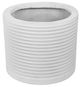 A & B Home White 19" Ridged Round Cement Planter-0