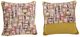 A & B Home Black/Brown/Gray/Pink Throw Pillow-0