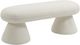 Meridian Furniture Drum Cream Faux Shearling Teddy Fabric Upholstered Bench-0