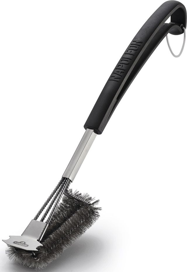 Napoleon Triple Row Grill Brush with Stainless Steel Bristles-0