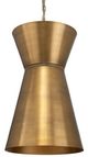Uttermost® Crocker Antique Brass Pendant-5