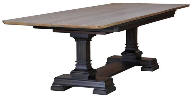 Napa Furniture Design Grand Louie Wheat Dining Table with Misty Night Base-0