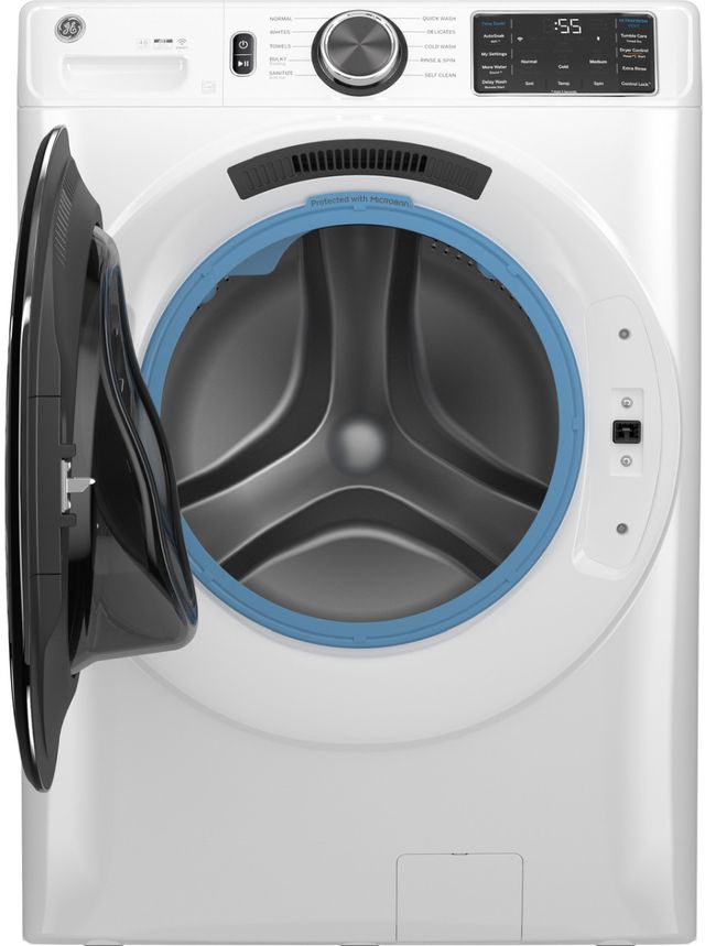 GE® 4.6 Cu. Ft. White Front Load Washer-1