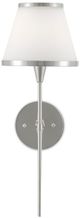 Currey & Company Bagno Brimsley Opaque/Polished Nickel Wall Sconce-1