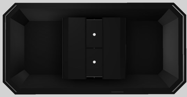 Vent-A-Hood® Designer Series 60" Black Island Range Hood-1