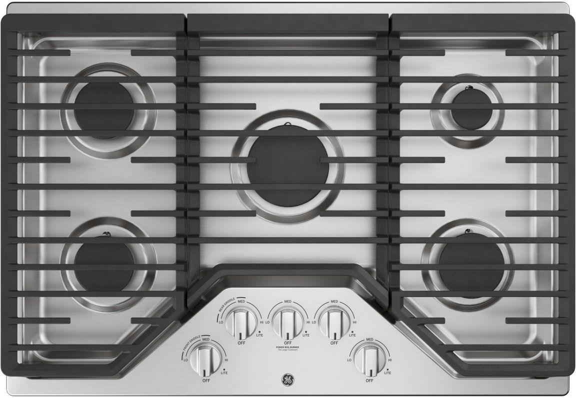 GE® 30" Stainless Steel Built-In Gas Cooktop