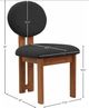 Meridian Furniture Napa Black/Walnut Boucle Upholstered Dining Chair-4