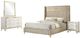 Coaster® Lucia 4-Piece Beige/White Eastern King Bedroom Set-0