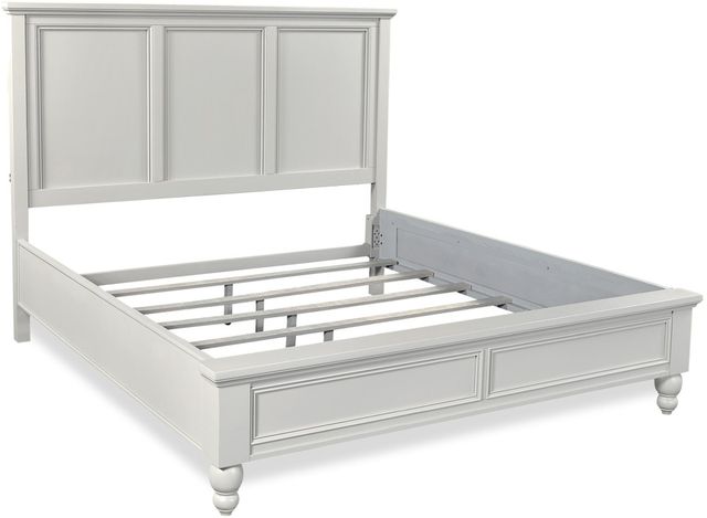 aspenhome® Cambridge Light Gray Paint Queen Bed-1