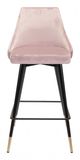 Zuo® Piccolo Pink Counter Chair-1