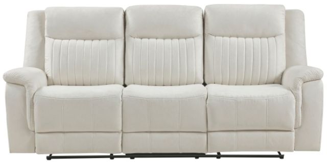 Homelegance® Dean Beige Double Manual Reclining Sofa-2