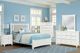 Vaughan-Bassett Bonanza Gray/White King Upholstered Panel Bed-1