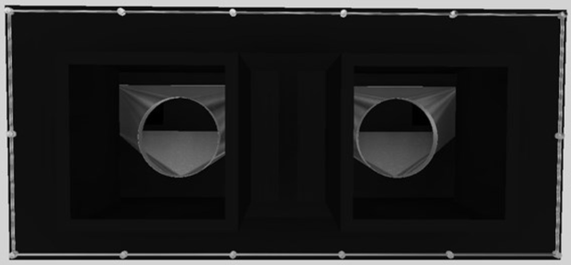 Vent-A-Hood® 66" Black Contemporary Island Range Hood-1