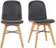 Moe's Home Collection Napoli 2-Piece Black Dining Chair Set-4