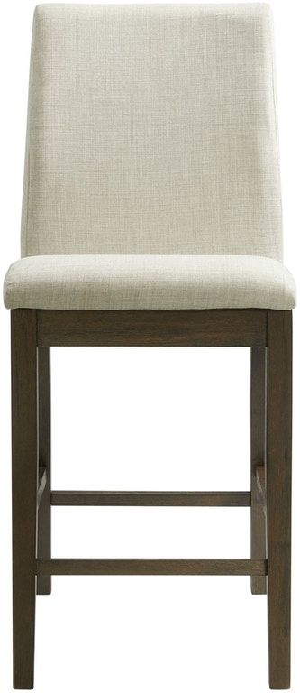 Elements International Dapper White Counter Stool-1
